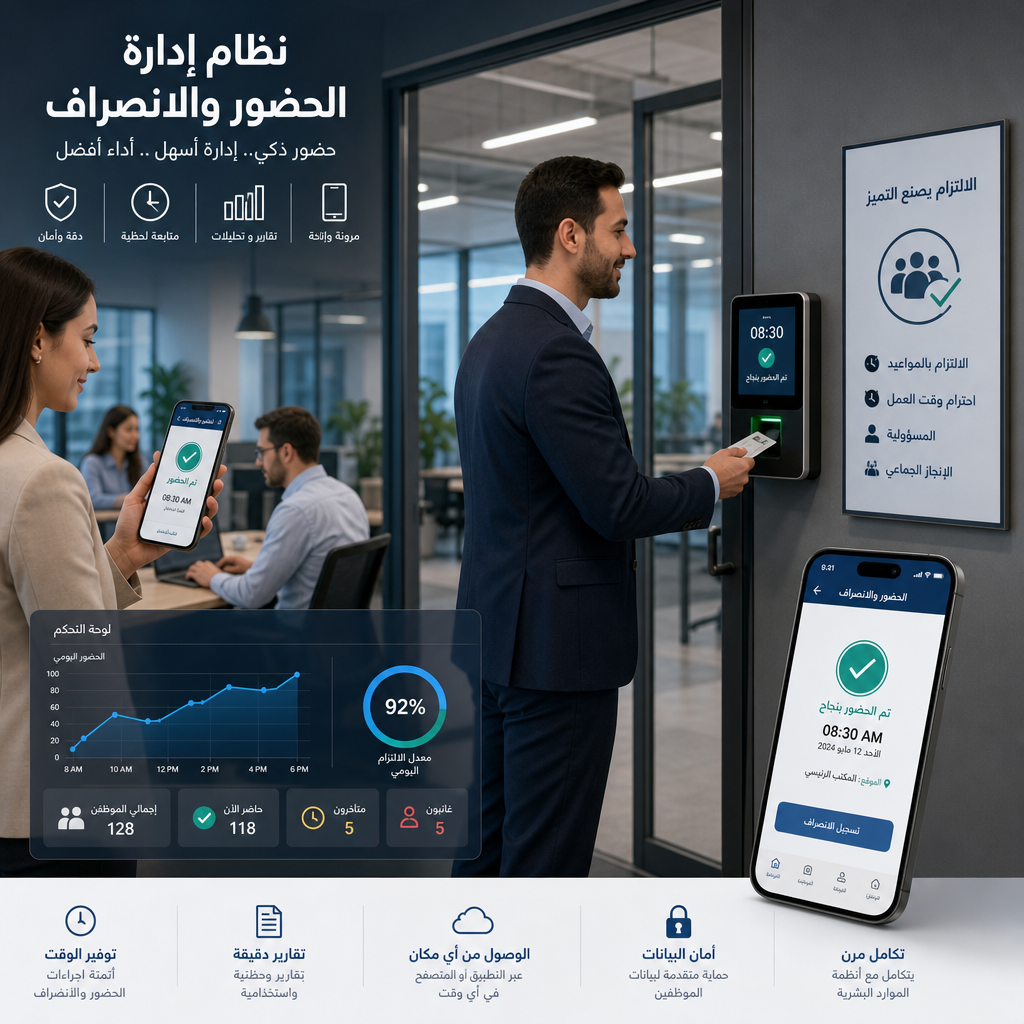 أفضل ممارسات إدارة الحضور والانصراف في الشركات السعودية